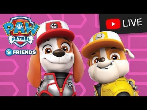🔴 PAW Patrol BIG Truck Pups, Cat Pack, and more rescue episodes! | Cartoons for Kids Live Stream!