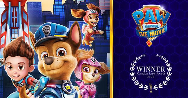 Spin Master Entertainment Brings Home The Golden Screen Award for PAW Patrol: The Movie™ - Presented by the Academy of Canadian Cinema & Television