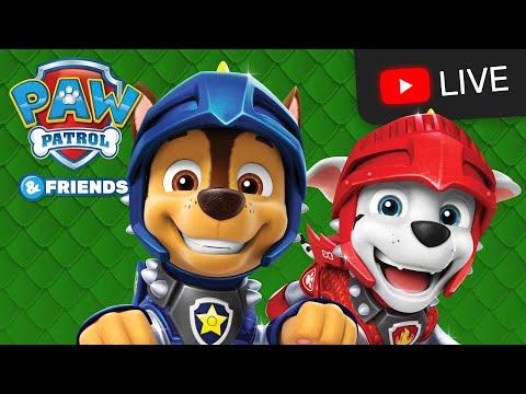 🔴 PAW Patrol Rescue Knights, Sea Patrol, and More Episodes! - Cartoons for Kids Live Stream