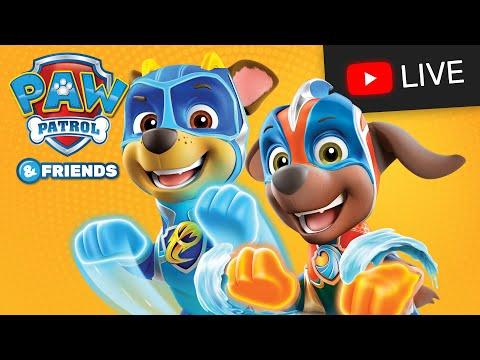 🔴 Best Mighty Pups Charged Up PAW Patrol Rescue Episodes Live Stream! | Cartoons for Kids